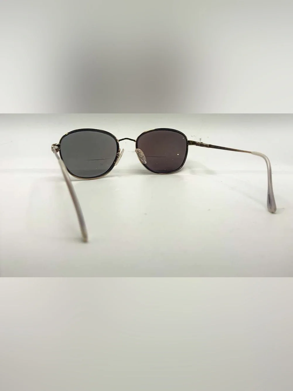Vintage Juliet Gold Multi-Color Black Oval Metal Sunglasses Frames Only